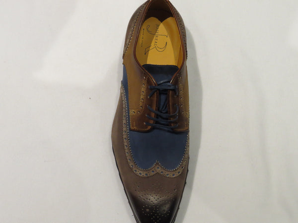 Multi_blue_Brown_Wingtip_sneak  display picture 3