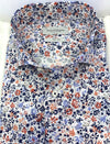 Bruun & Stengade Shades of White, Blue and Red Floral Sport Shirt