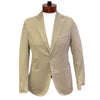 LBM Sport Jacket: Tan Slim Fit,  Cotton Flax with Unlined Body & Soft Shoulder