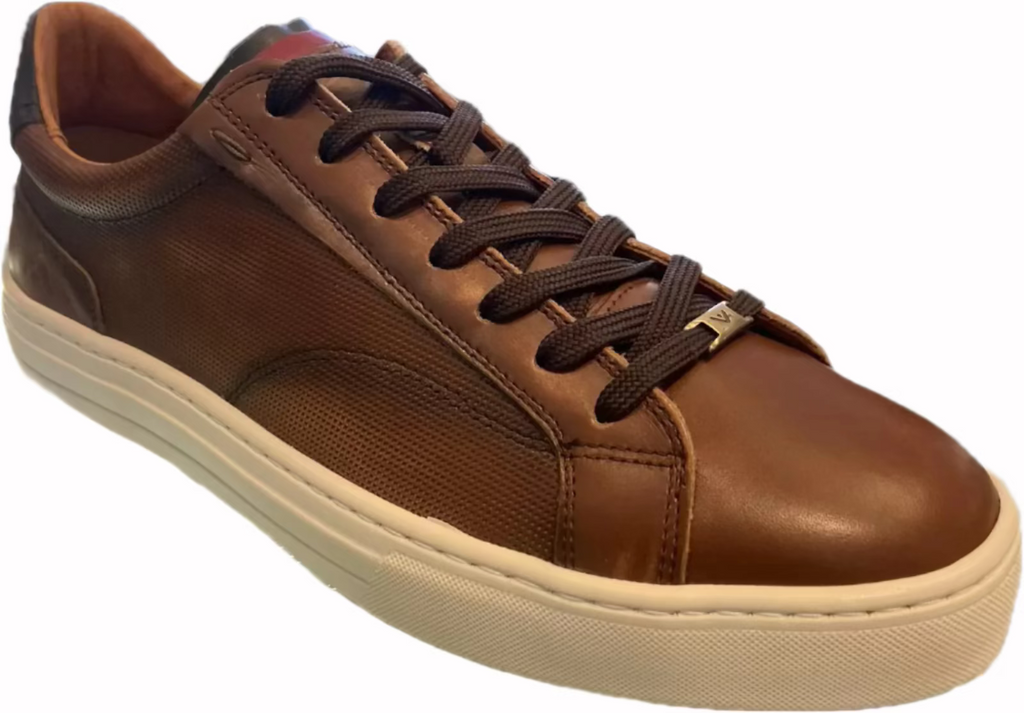 Ambitious Camel  Leather Low Top   Lace Up  Sneaker Shoe