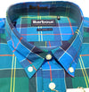 Barbour Blue and Green Tartan Plaid Summer Sport Shirt