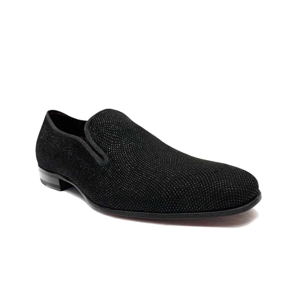 Mezlan Men's Dressy Black Sparkle Slip On Loafer Shoes
