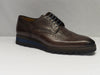 Jose Real Brown Wingtip Sneaker Lace Up Shoes: Stamped Croco