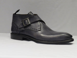 ON-SALE: Jose Real Grey Men's Monk Strap Ankle Boot w/ a Spanish Toe Detail