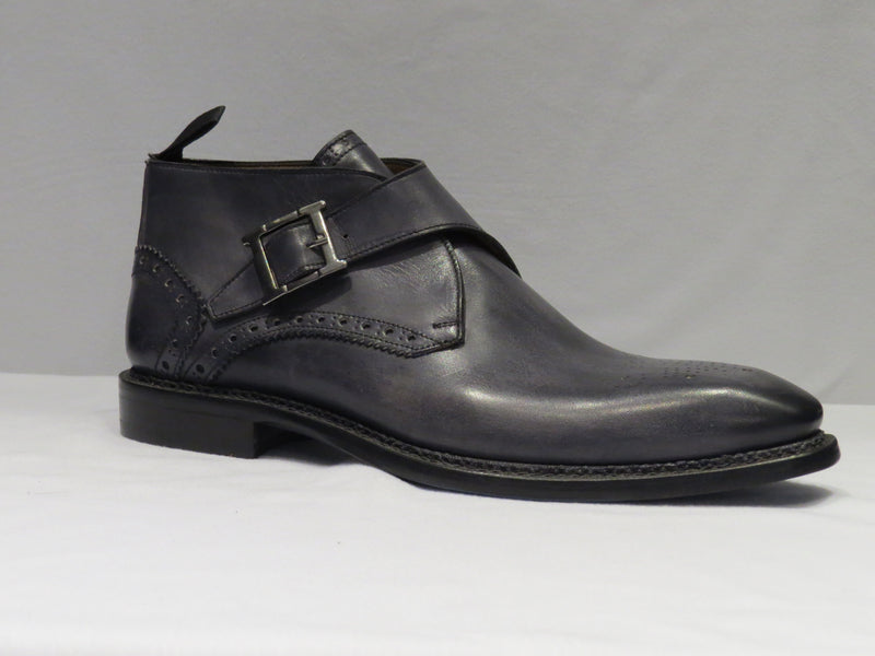 ON-SALE: Jose Real Grey Men's Monk Strap Ankle Boot w/ a Spanish Toe D San Marko NY ON-SALE: Jose Real Grey Men's Monk Strap Ankle Boot w/ a Spanish Toe D San Marko NY