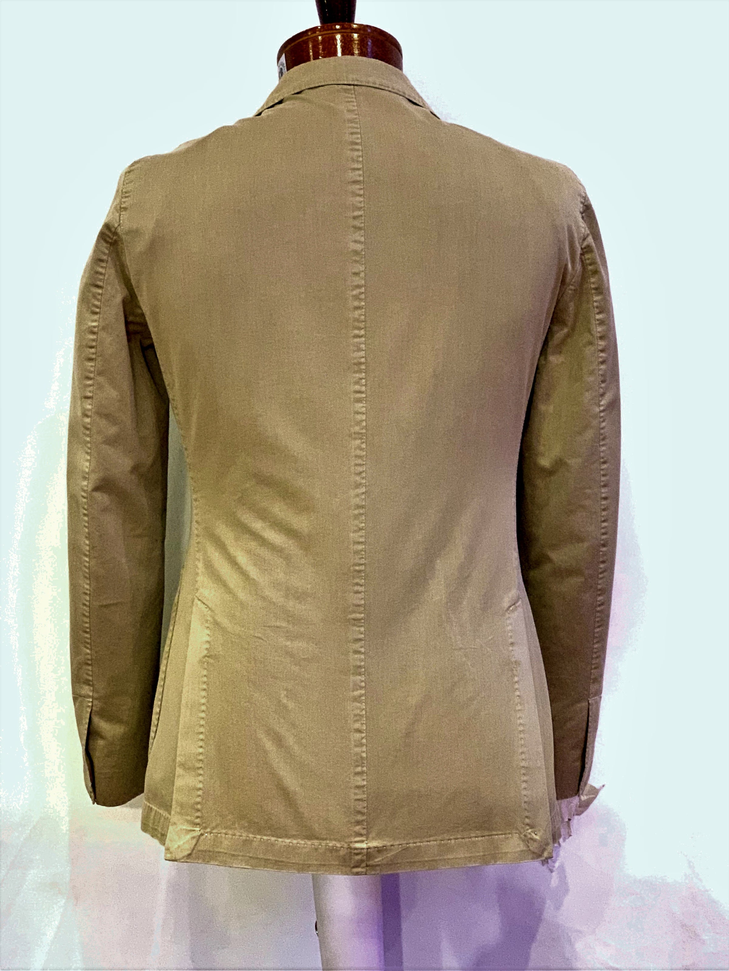 LBM Sport Jacket: Tan Slim Fit, Combed Cotton, with Unlined Body & Sof –  San Marko NY