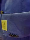 LBM Sport Jacket: Cobalt Blue Slim Fit, Combed Cotton, with Unlined Body & Soft Shoulder