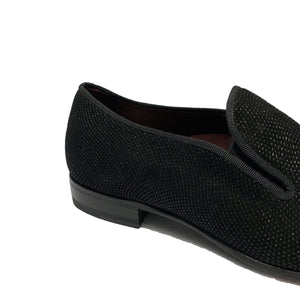 Mezlan Men's Dressy Black Sparkle Slip On Loafer Shoes
