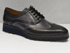 Jose Real Black & Grey Multi-Toned Wingtip Sneaker Lace Up Shoes w/ Spanish Toe