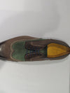 Jose Real Brown & Green Multi-Toned Wingtip Sneaker Lace Up Shoes w/ Spanish Toe