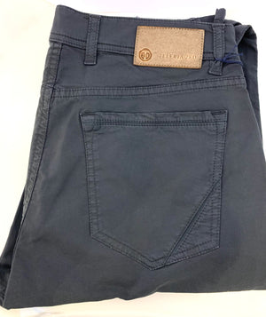 Teleria Zed Dark Grey Cotton 5 Pocket Jeans