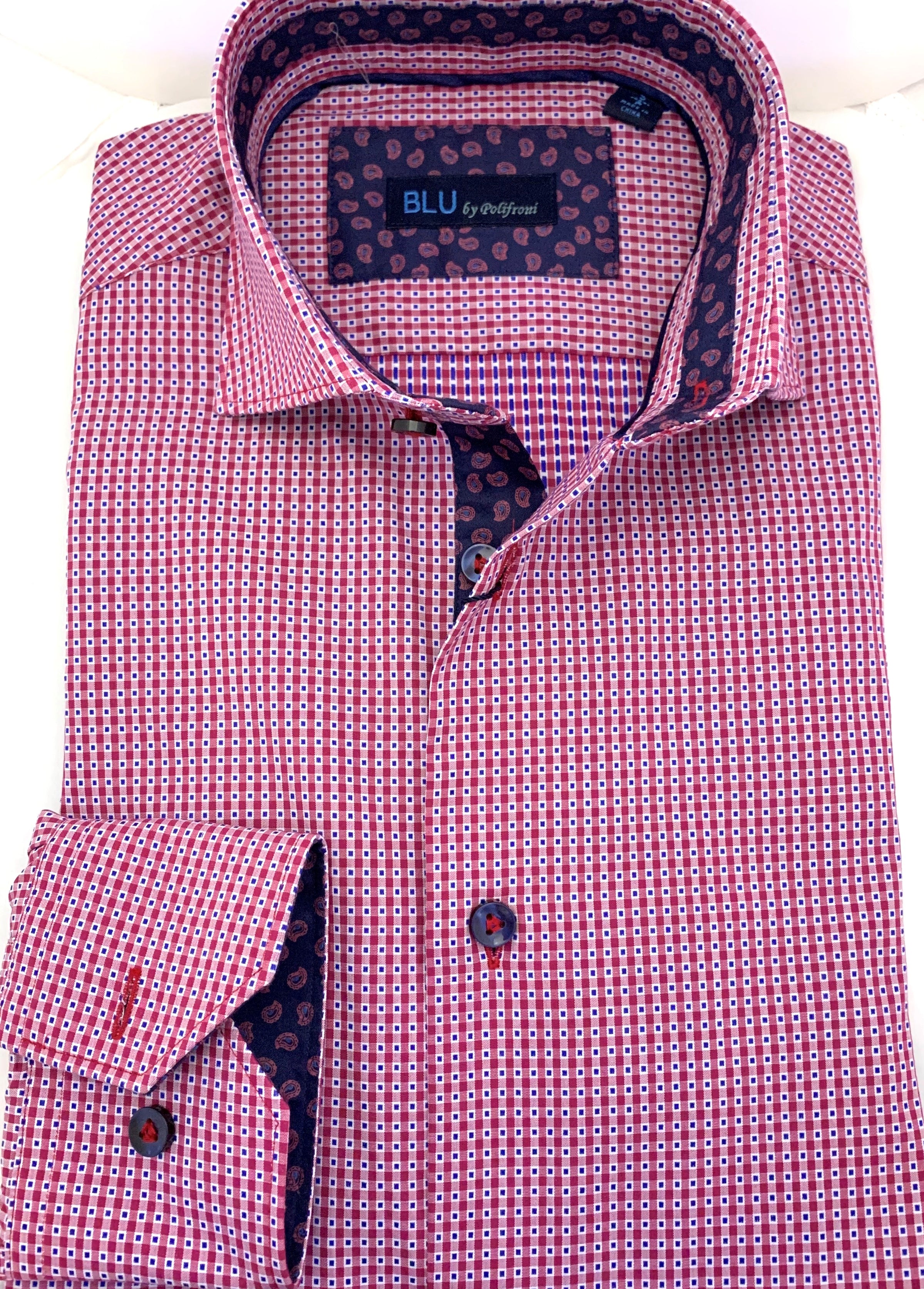 BLU by Polifroni Red Check Sport Shirt – San Marko NY